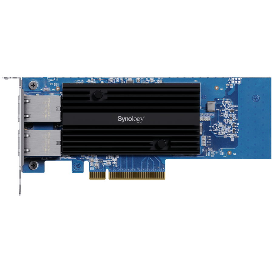 Dual-port 10GbE 10GBASE-T add-in card for Synology systems