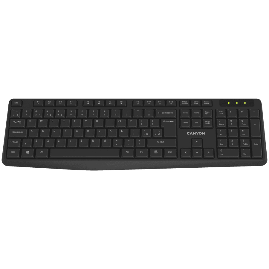 CANYON keyboard KB-W01 Wireless Black