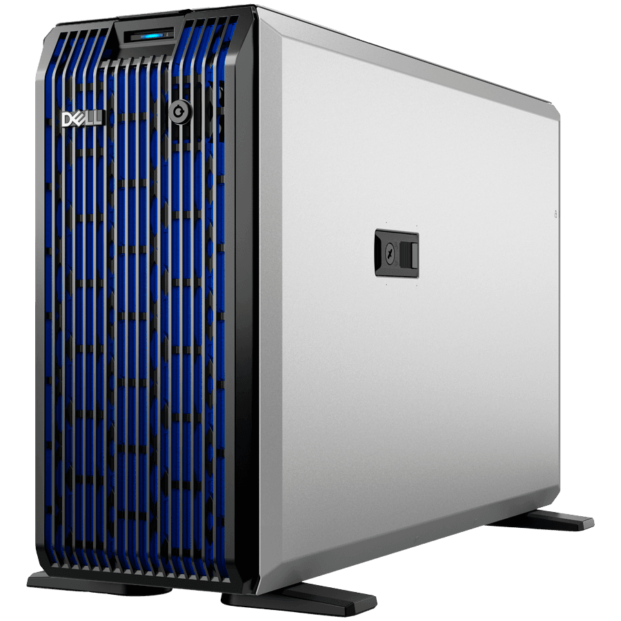 DELL EMC PowerEdge T360, 8x3.5", Intel Xeon 6315P (2.8G, 4C/4T, 12MB, Turbo, 55W), 16GB UDIMM 5600MT/s, 2TB 7.2K SATA 6Gbps, PERC H355, iDRAC9 Enterprise, Single Hot-Plug PSU 700W, BCM 5720 DP, Bezel, 3Y NBD