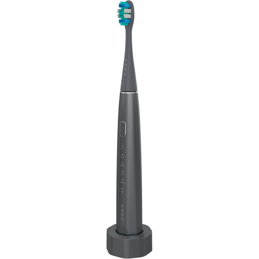 Wireless Tooth Brush, Grey, 3 Brush Heads, 1400mAh, Function: Soft, Clean, Massage, White, Sweep