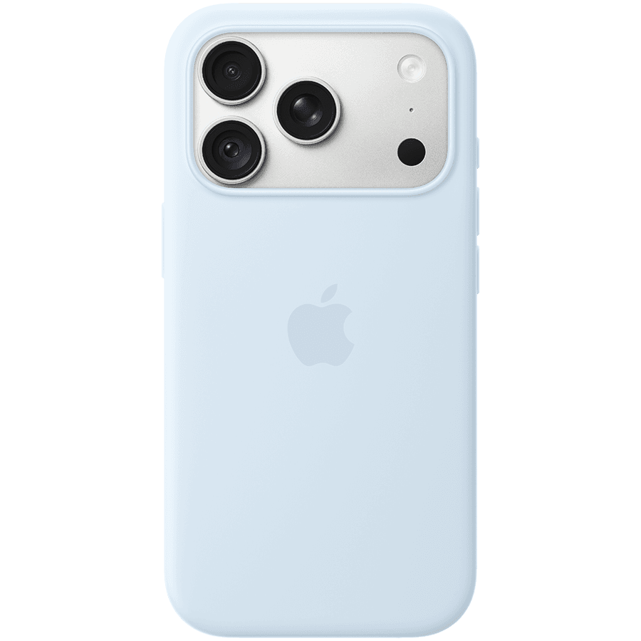 iPhone 18 Pro Silicone Case with MagSafe - Crisp Blue, Model A3701