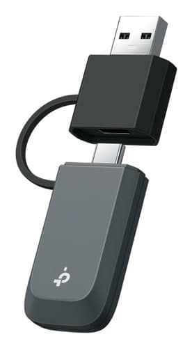 TP-Link Arhcer TBE230U BE3600 Dual Band Wi-Fi 7 Mini Wireless USB Adapter,2882 Mbps at 5 GHz + 688 Mbps at 2.4 GHz,Internal Antennas, USB 3.0 Type-A and Type-C, Wi-Fi 7, MU-MIMO, OFDMA, HE160, WPA3, MLO, 4K QAM