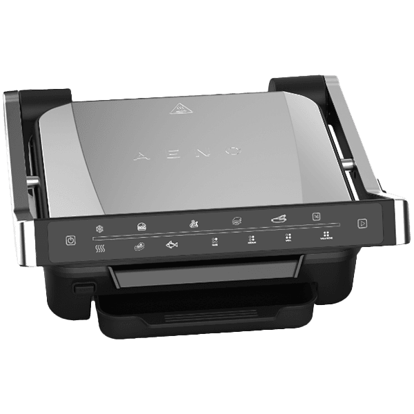 AENO Electric Grill EG3: 2000W, 7 automatic programs +Manual mode, 4 Degrees of Roast, Color indication, Removable plates Plate size 292*230mm