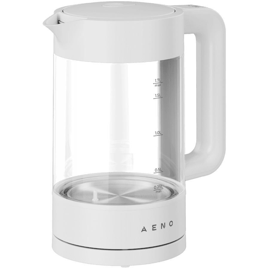 AENO EK5 Electric Kettle, 1.7L, Temp Control 40-100°C, Strix, White